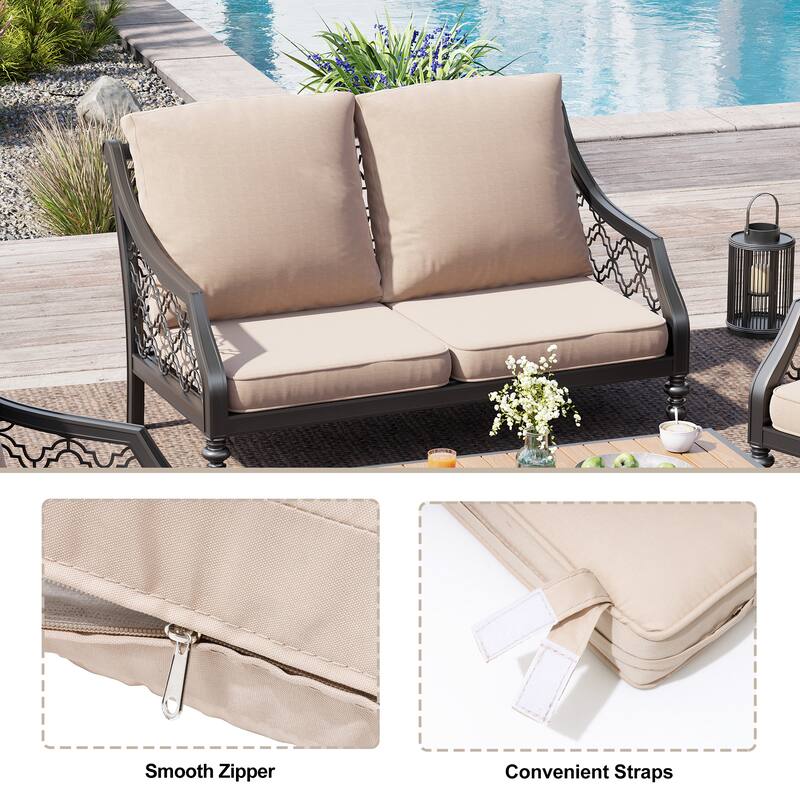 21" W x 22" D Outdoor Deep Seat Cushion Set by Crestlive Products