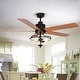 preview thumbnail 3 of 11, 52 inch Reversible Wooden 5-Blade 3-Light Ceiling Fan with Remote