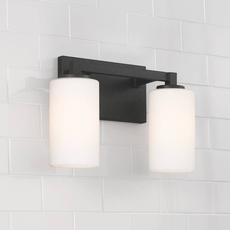 Ravenwood 2-light Black Iron Bath/ Vanity Fixture