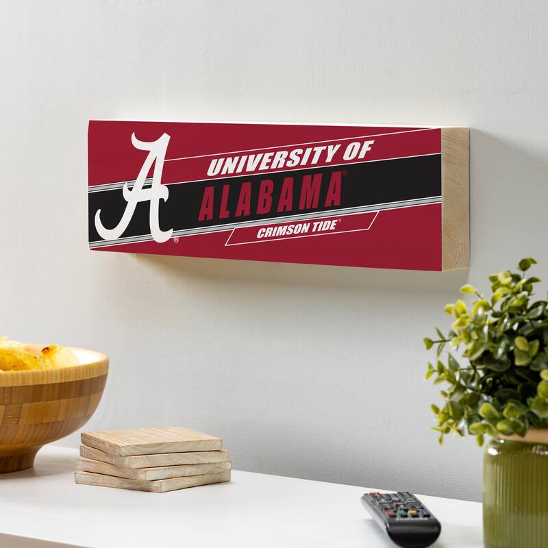 University of Alabama Wooden Tabletop Mantel Shelf Sign