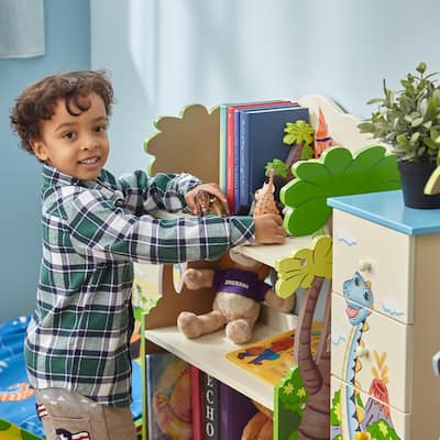 Fantasy Fields - Dinosaur Kingdom Bookshelf - 22"W x 10.25"L x 37.75"H