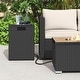 preview thumbnail 29 of 34, Costway Propane Tank Cover Table,16 Inch Square PE Rattan Gas Tank - See Details