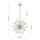 preview thumbnail 16 of 14, Art Deco Crystal Flower Glass Bubble Sunburst Chandelier 23.6in