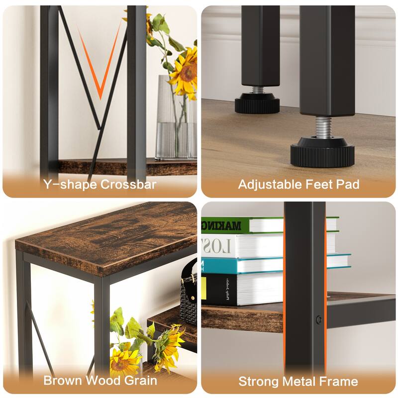 Futzca Bookshelf,Large Etagere Bookcase
