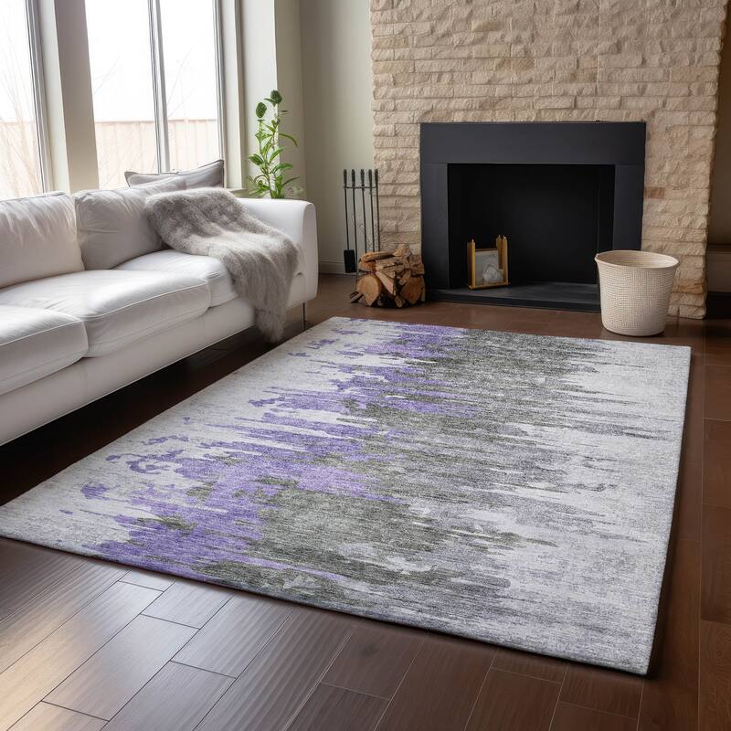Premium Washable Super Soft Abstract Prints Mayfield Rug