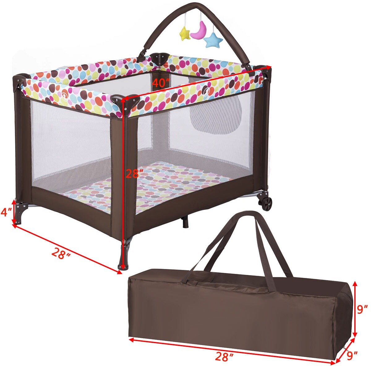 playard with portable bassinet