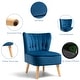 preview thumbnail 23 of 31, Costway Armless Accent Chair Tufted Velvet Leisure Chair Single Sofa