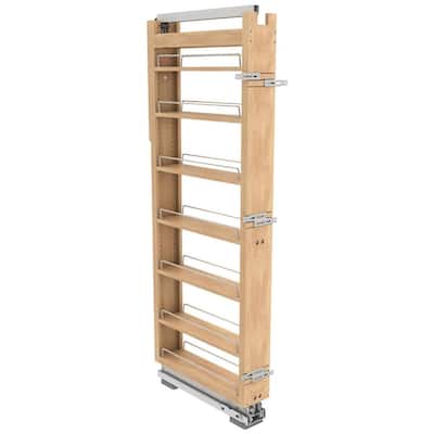 Rev-A-Shelf 448-TPF58-5-1 Wood Classics 5"W x 60"H Soft Close Pull Out