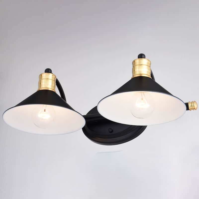 Akron 2 Light Farmhouse Barn Bathroom Vanity Fixture