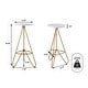 preview thumbnail 18 of 49, Trinity Modern Round Metal Backless Bar Stool with Hairpin Legs and Integrated Footrest for Kitchen Island & Home Bar