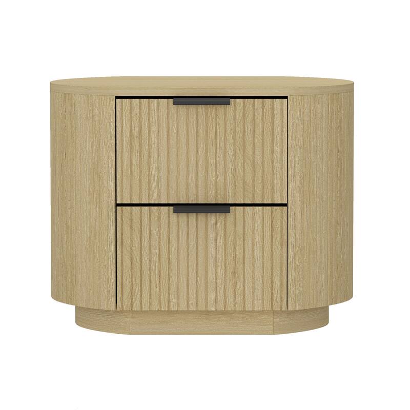 Manhattan Comfort Olivia 27" Nightstand (2-Drawer)