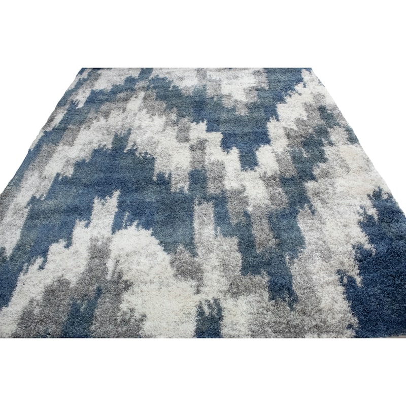 Noori Rug Lux Emma Casual Ikat Pattern 2-inch Thick Shag Rug