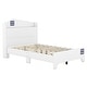 preview thumbnail 28 of 40, Full/Twin House Bed with Storage Headboard - Space-Saving Design