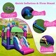 preview thumbnail 10 of 8, Gymax Inflatable Bounce Castle w/ Sun Roof 5-in-1 Jumping Bounce