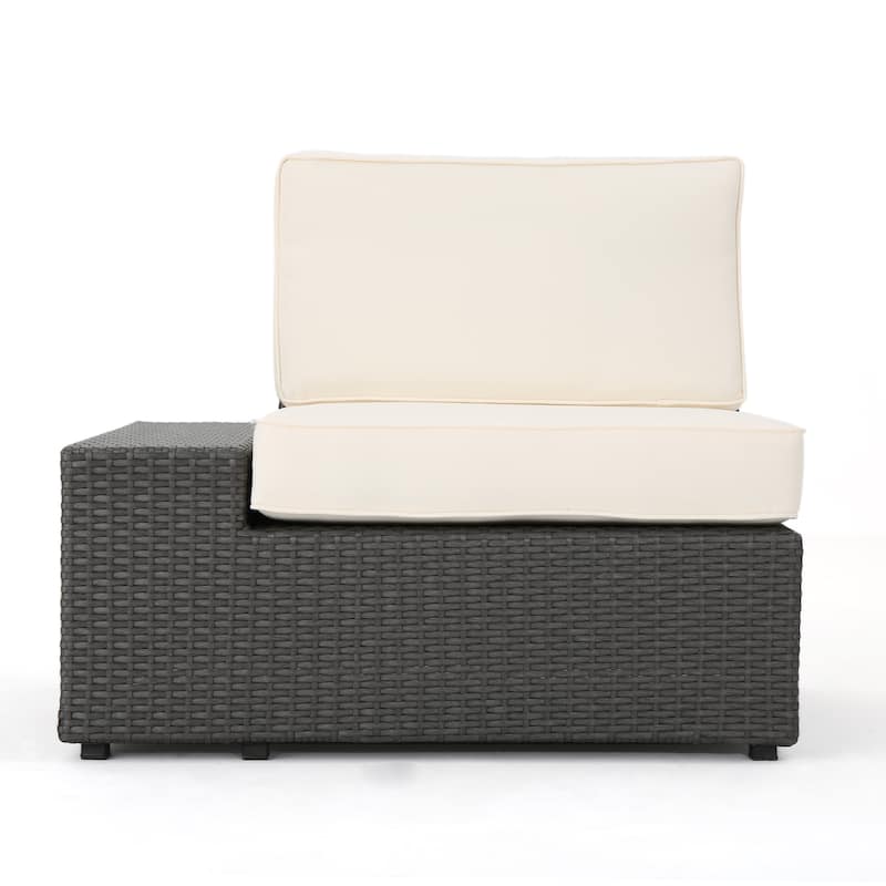 Roomfitters Modular Wicker Seating Set with Cushions for Outdoor Relaxation, Versatile Patio Chairs