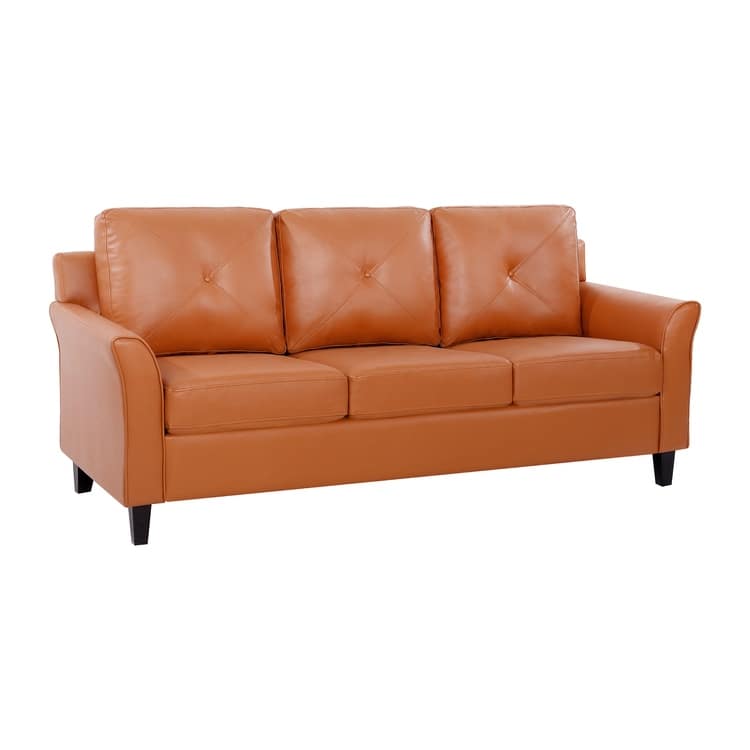 Raelynn Button Tufted Sofa Affordable Modern Sofa - Microfiber Couch for Small Spaces, Living Room, Bedroom