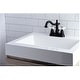 preview thumbnail 6 of 19, Kingston Brass Heritage 1.2 GPM Deck Mounted Centerset Bathroom Faucet