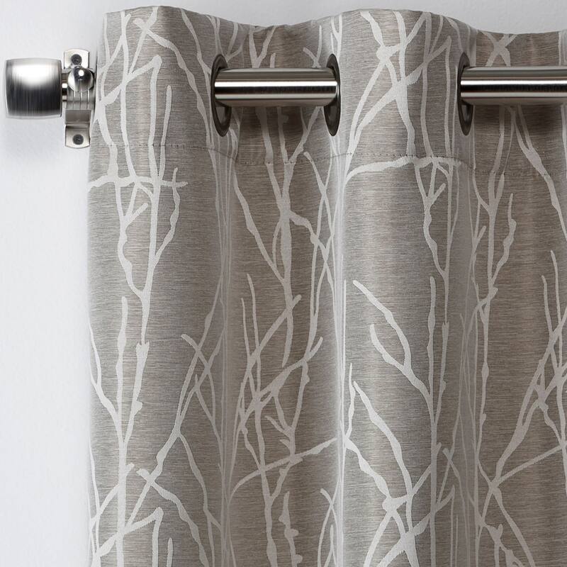 ATI Home Finesse Branch Print Grommet Top Curtain Panel Pair