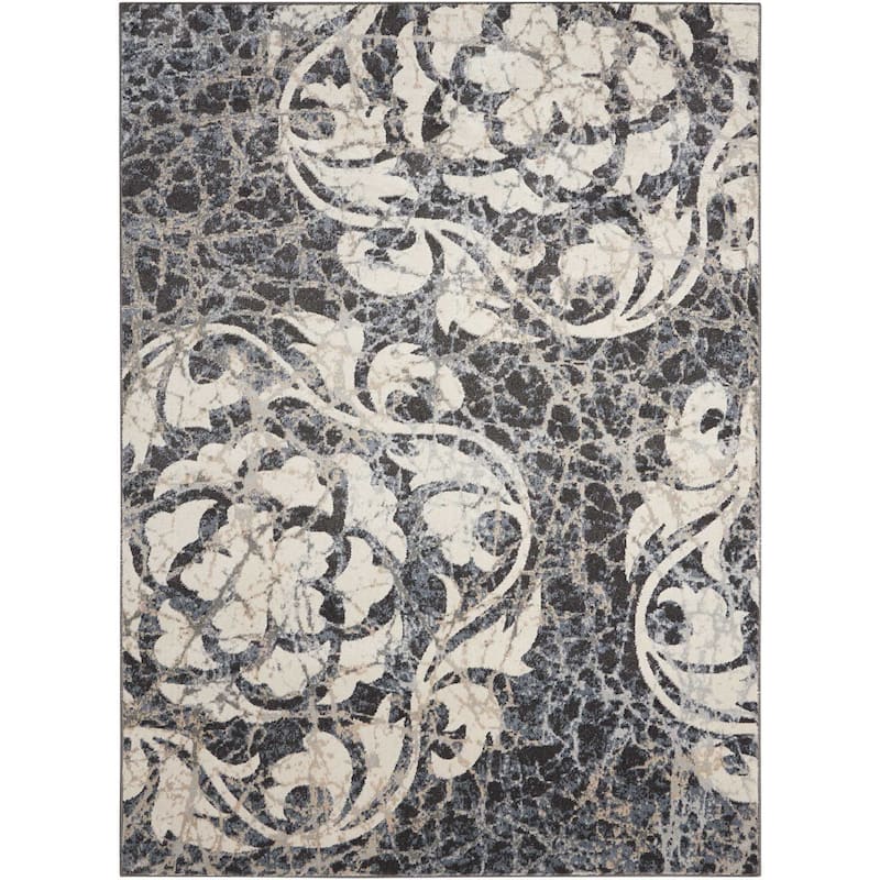 Nourison Maxell Modern Distressed Floral Mosaic Area Rug