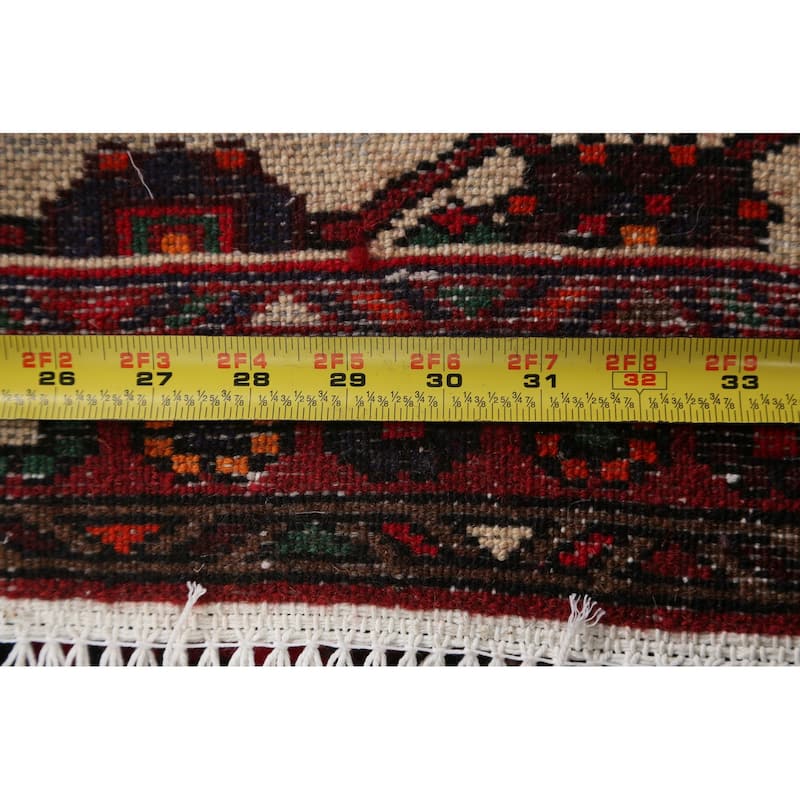 Tribal Geometric Hamedan Persian Wool Area Rug Hand-knotted Carpet - 3'2" x 5'3"