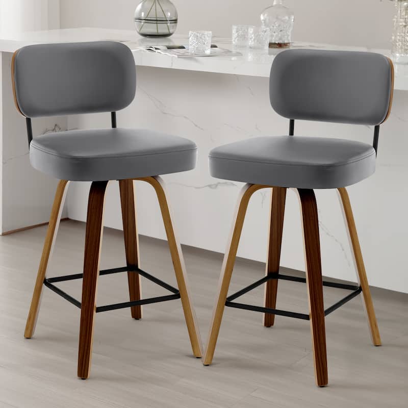 26"/29" Swivel Bar Stools/ Counter Stools with Bentwood Legs