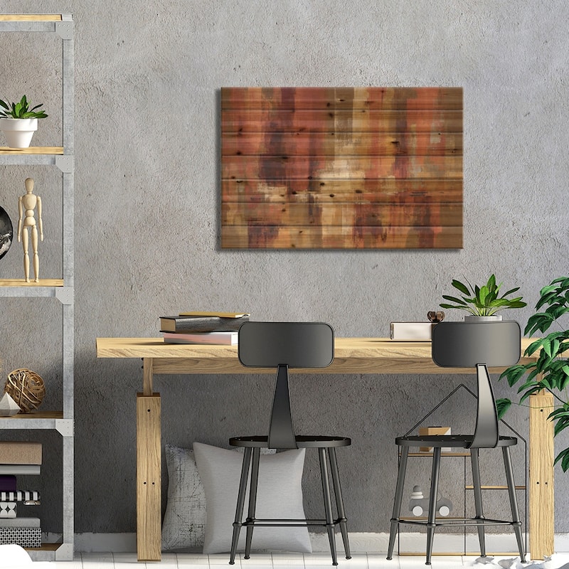 Castanets Print On Wood by Silvia Vassileva - Multi-Color