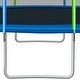 preview thumbnail 9 of 16, Kids Trampoline, Round Outdoor Recreational Trampoline with Safety Fence Mesh, Ladder and 8 or 12Wind Stakes