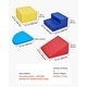 preview thumbnail 3 of 10, Multi Color PU Leather Foam Climbing Blocks Set, 4 Piece Educational Design - Multi Color - N/A
