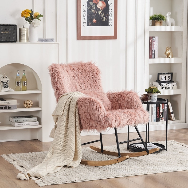 Plush rocking 2025 chair for nursery