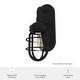 preview thumbnail 5 of 14, Hunter Starklake 1 Light Wall Sconce, Damp Rated, Industrial, Cage, Rustic