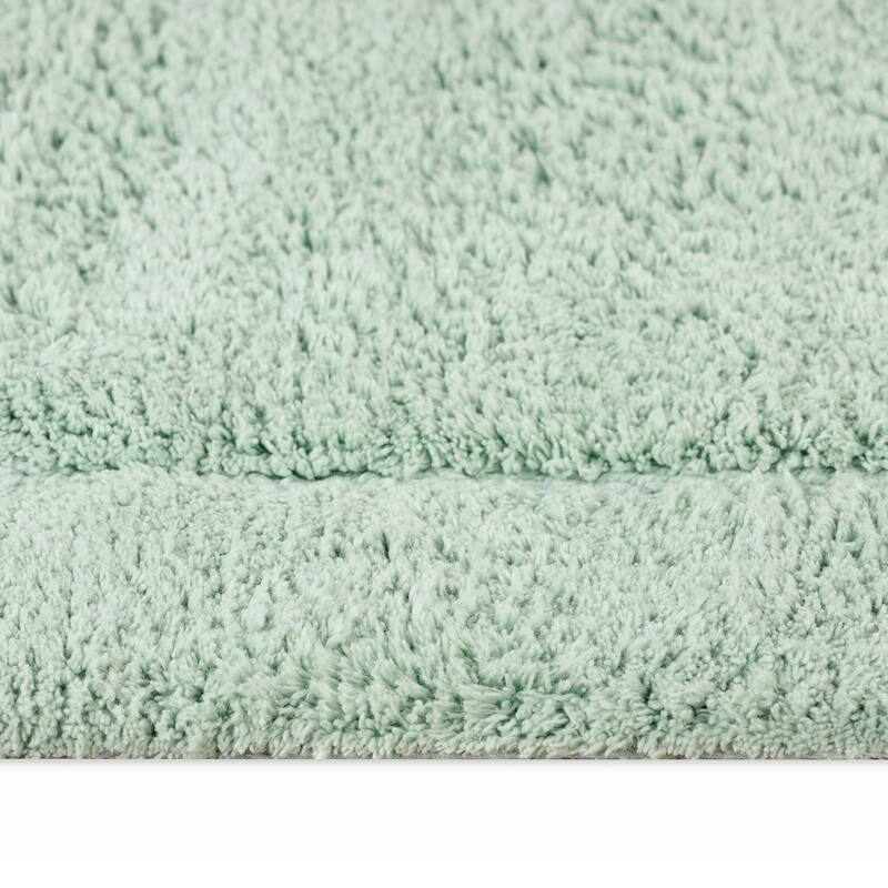 Superior Cotton Non-slip Oval Bath Rug - (Set of 2) - On Sale ...