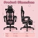 preview thumbnail 24 of 46, BOSSIN Gaming Chair with Cat Ears and Cat Paw Cushion Pillow,Cute Kawaii Reclining Computer Chair for Girl with Footrest