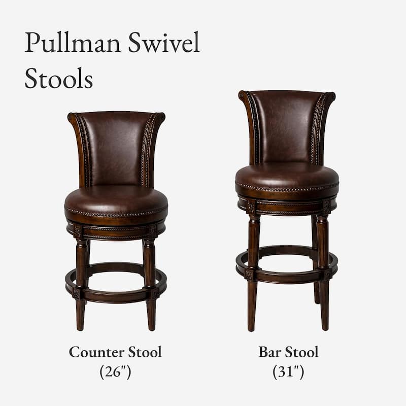 Maven Lane 26" Pullman Swivel Counter Height Kitchen Stool