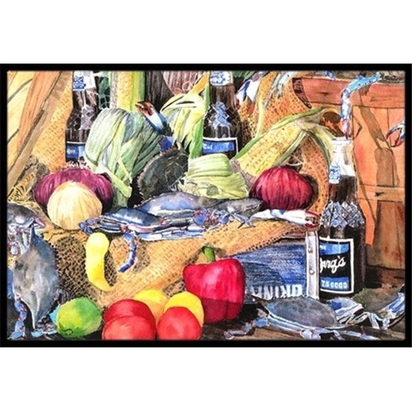 Carolines Treasures 8538-JMAT 36 x 24 in. Crab Indoor Or Outdoor Doormat