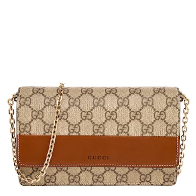Gucci GG Emblem Wallet on Chain