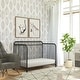 preview thumbnail 28 of 58, Little Seeds Raven 3-in-1 Convertible Metal Crib, JMPA Certified