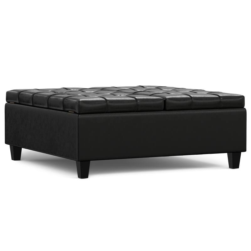 WYNDENHALL Elliot 40 inch Wide Transitional Square Table Ottoman