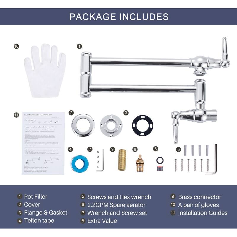 WOWOW Modern Retro Folding Filled Faucet