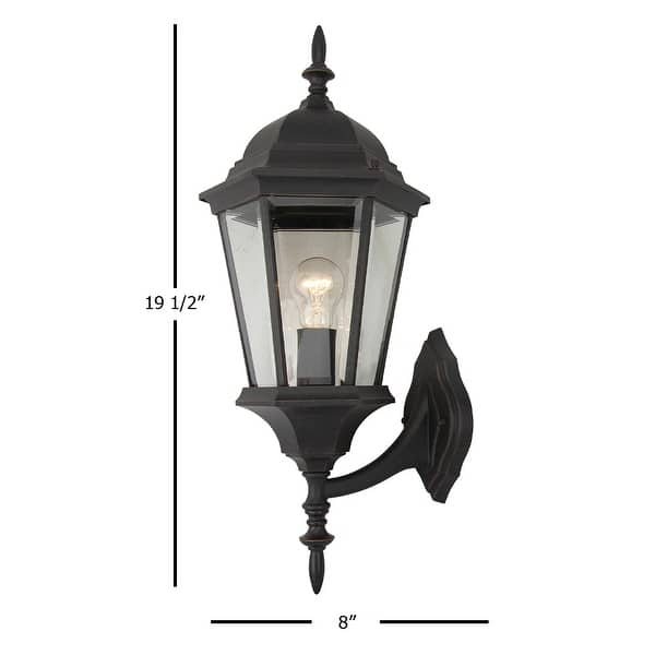 1 Light Outdoor Wall Lantern in Oil Rubbed Bronze Oil Rubbed Bronze