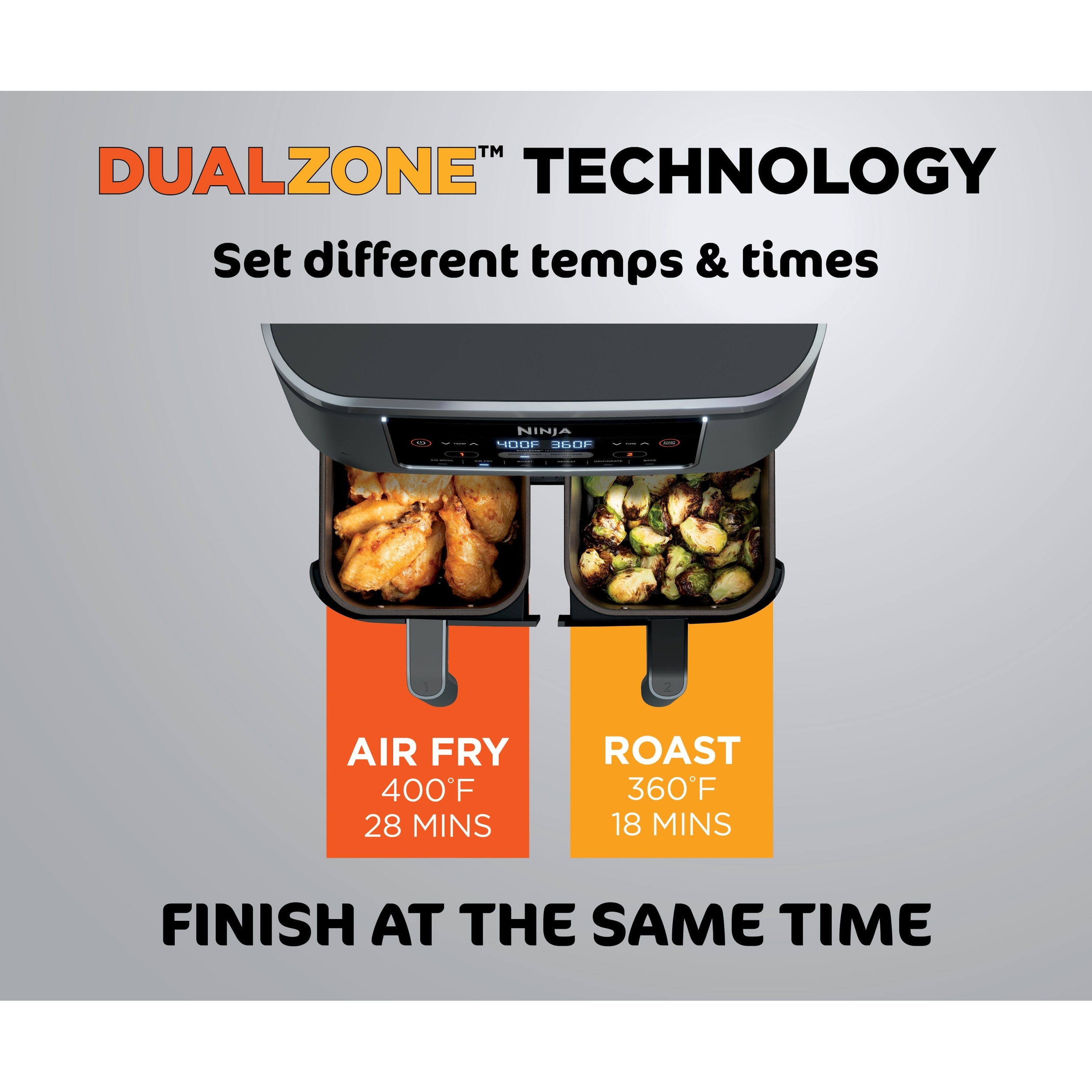 Ninja Foodi 6-in-1 8-quart 2-basket Air Fryer with DualZone