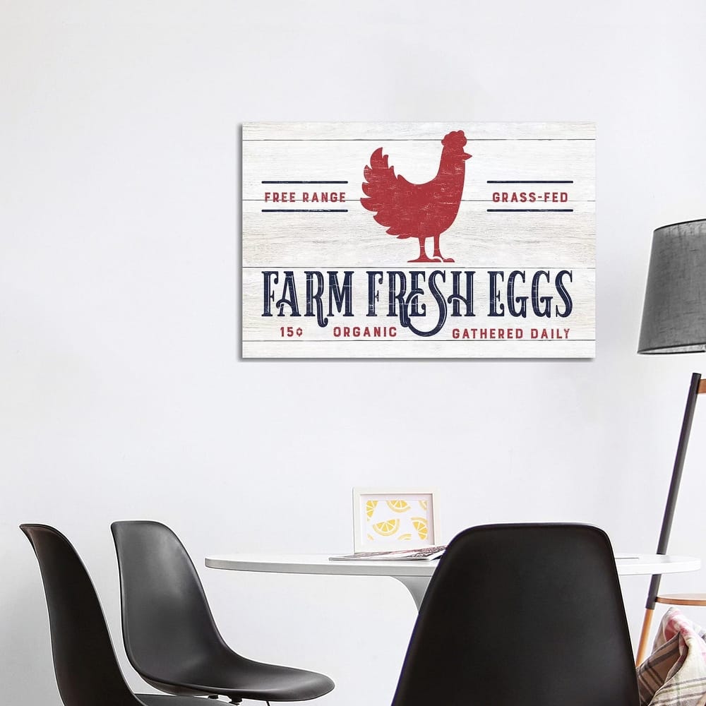 iCanvas "Farm Fresh Eggs" by CAD Designs Canvas Print
