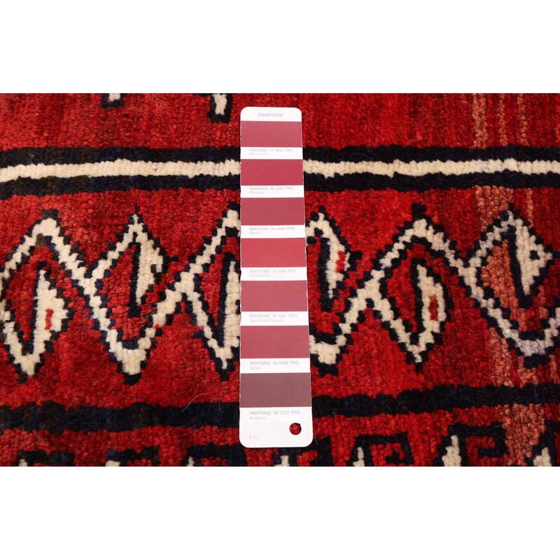 ECARPETGALLERY Hand-knotted Melis Red Wool Rug - 4'6 x 6'2