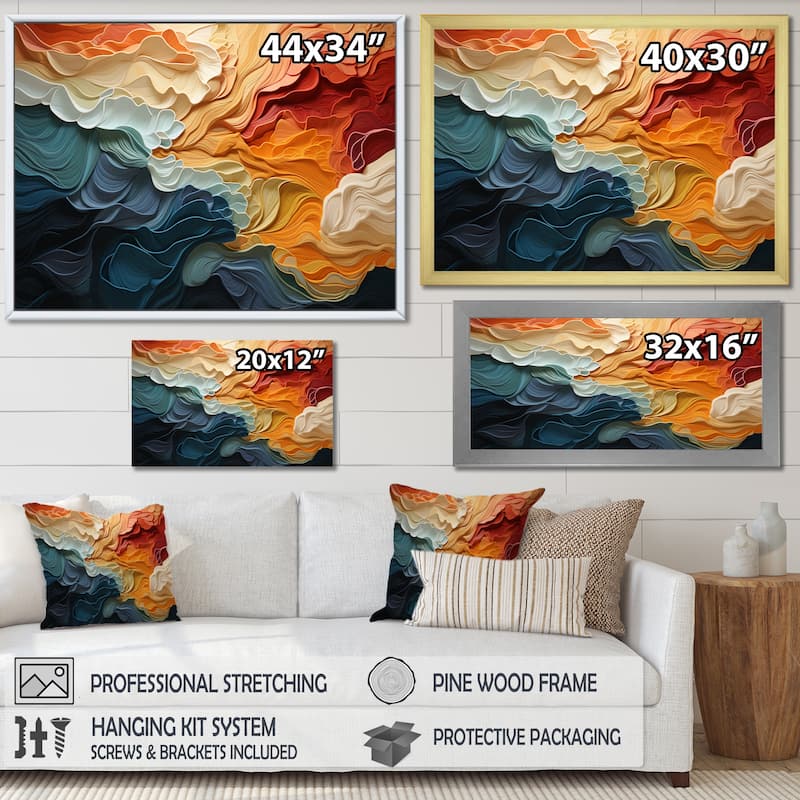 Designart "Biomorphism Organic Forms V" Modern Wall Art Living Room