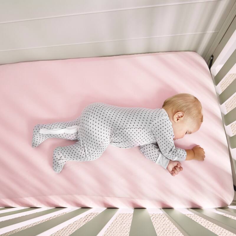 BEDGEAR Baby Dri-Tec Performance Crib Sheet - Moisture Wicking Fitted Crib Mattress Sheet