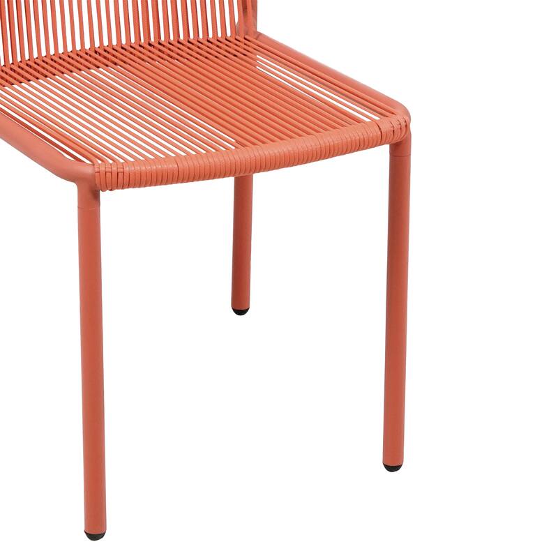 Christopher Knight Home - Burgess Space-Saving and Stylish Outdoor Stacking Dining Chairs