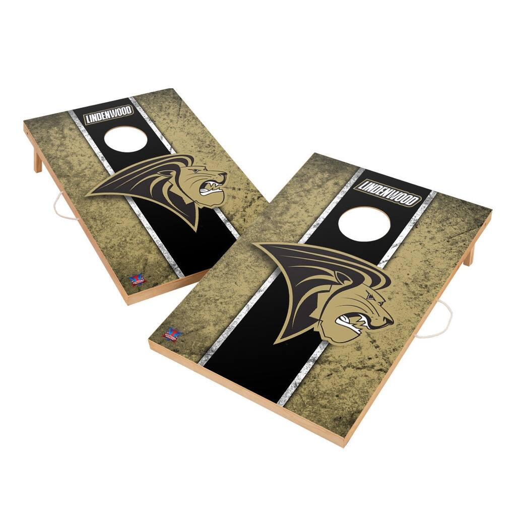 Vintage Lindenwood University Lions Regulation 2x4 Cornhole Set