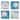 Certified International Playa Shells 6-inch Canape/Luncheon/Dessert Plates, Set of 4