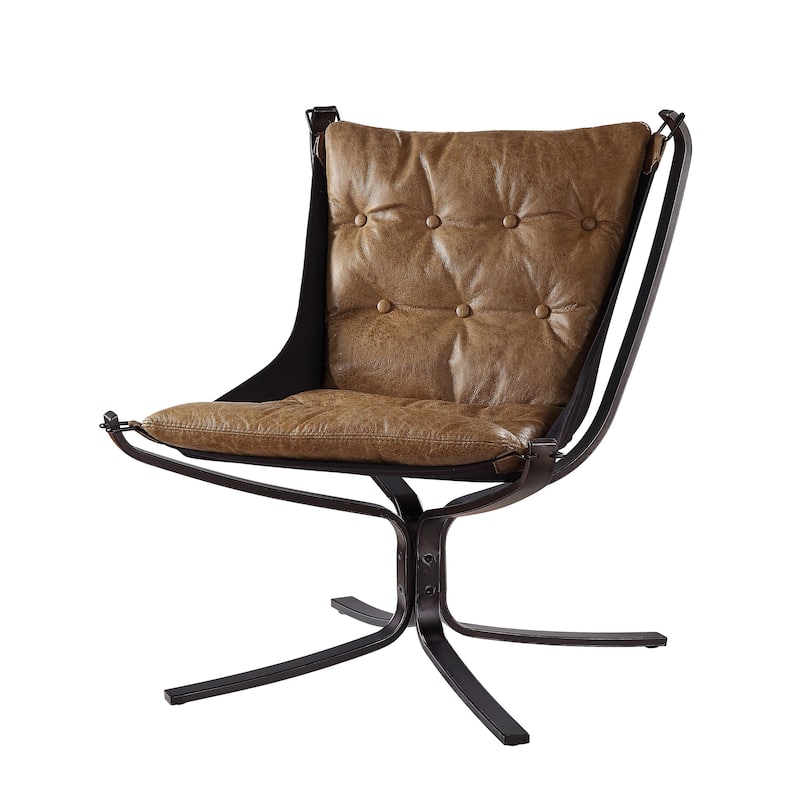 Meadowdale Button-Tufted Accent Chair with 4-Star Frame