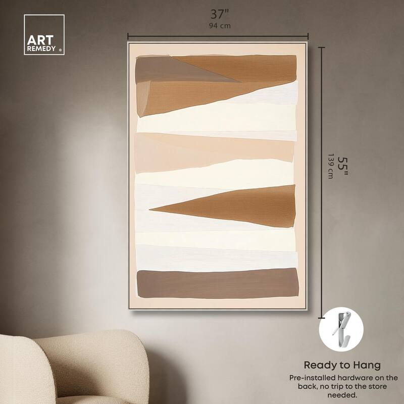 Linear Landscape II Canvas by Art Remedy