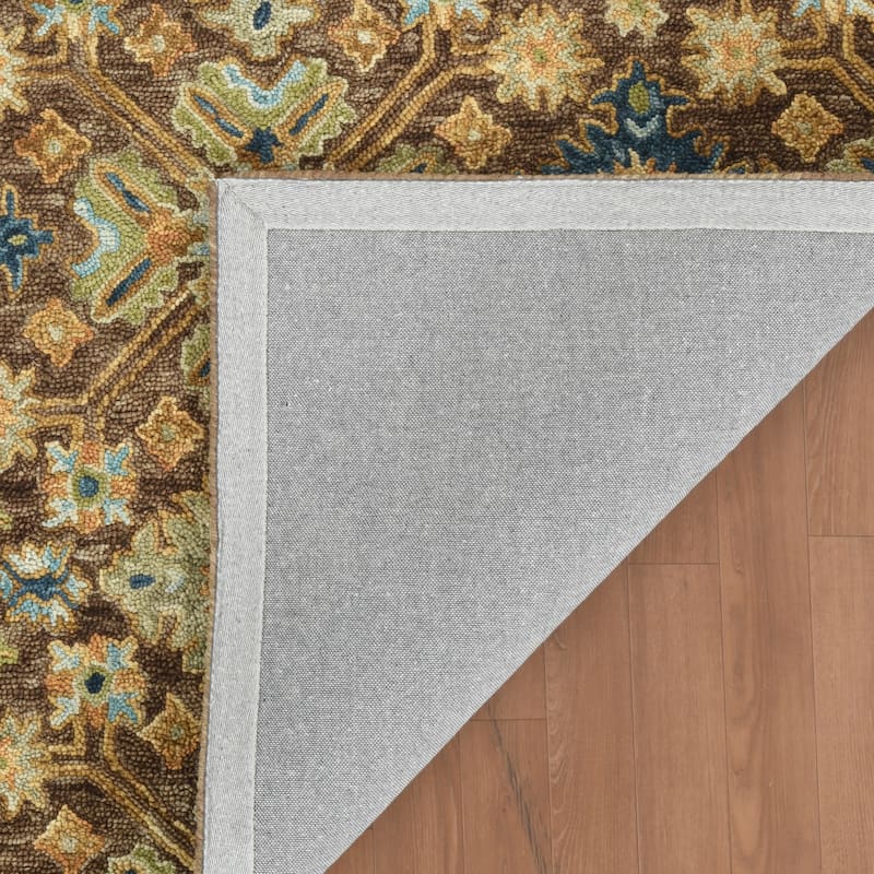 Empress Brown Traditional Hand-Hooked Area Rug 2' x 3'